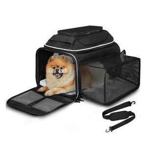 Black Pet Carrier for Dogs
